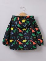 Shein Boy Dinosaur Print Teddy Sweater - Image 2