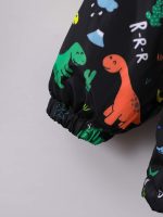 Shein Boy Dinosaur Print Teddy Sweater - Image 5