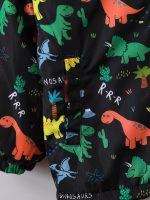 Shein Boy Dinosaur Print Teddy Sweater - Image 4