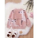 Shein Baby Cartoon Fluffy Knit Sweater