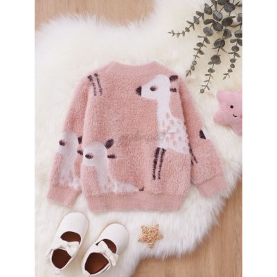 Shein Baby Cartoon Fluffy Knit Sweater
