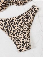 SHEIN Leopard Print Ruched Bikini - Image 6