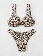 SHEIN Leopard Print Ruched Bikini - Image 3