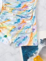 Shein Marble Print Push Up Swimsuit - Image 4