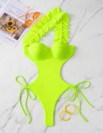 Shein Women Swimsuit With Ruffle - Image 4