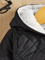 Shein Kids  Zipper Hooded Quilted - Image 2