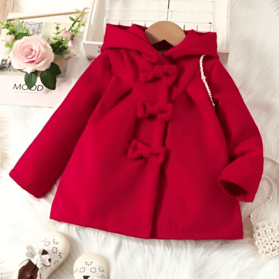 Shein BaBy Girls Red Coat Jacket