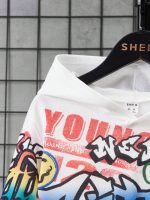 SHEIN Teen  Dinosaur Print Hoodie Set - Image 3