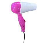Mini Foldable Hair Dryer Pink - Image 2