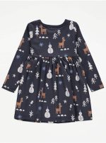 SHEIN Girls Christmas Santa Dresses