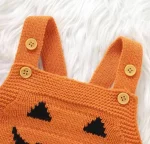 Shein Baby Pumpkin Knitted Romper - Image 3