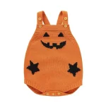 Shein Baby Pumpkin Knitted Romper - Image 2