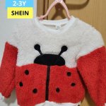 Shein Kids Ladybug Fluffy Clothes