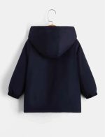 Boy Flap Detail Hooded Coat - Image 2