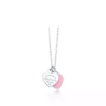 Tiffany & Co Mint Green Mini Heart Pendant in Sterling Silver - Image 2