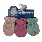 Gerber 3-Pack Baby No Scratch Mittens