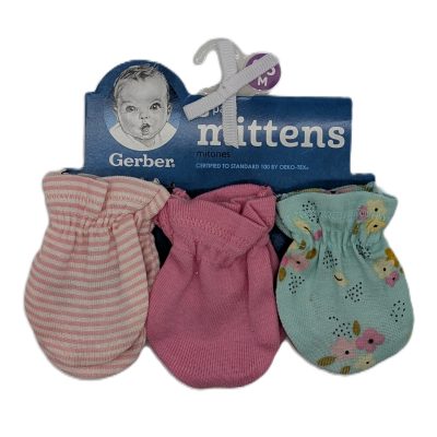 Gerber 3-Pack Baby No Scratch Mittens