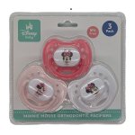 Disney Baby Minnie Mouse Orthodontic Pacifiers 3 Pack