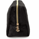 Juicy Couture Women's Cosmetics Bag - Travel Makeup and Toiletries Clutch Wedge Pouch, Black - Image 7