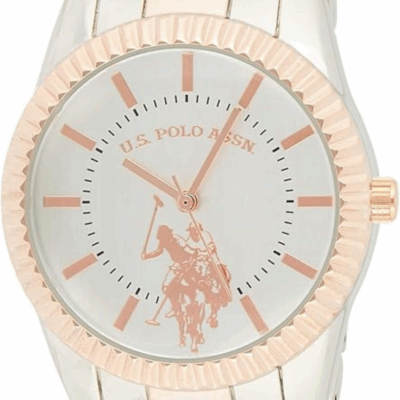 U.S. Polo Assn. Women's USC40263 Analog Display Analog Quartz Two Tone Watch