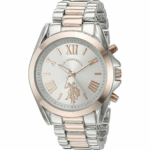 Accutime U.S. Polo Assn. Women's Quartz Metal and Alloy Casual Watch, Color:Two Tone (Model: USC40118)