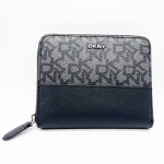 DKNY Monogram Zip Wallet – Black