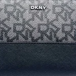 DKNY Monogram Zip Wallet – Black - Image 3
