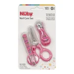 Nuby Nail Pink Care Set for Infants – BPA-Free (0+ Months)