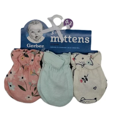 Gerber 3-Pack Baby No Scratch Mittens