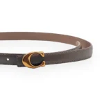 Coach Chic and Versatile gray Belt for Women