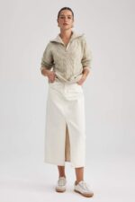 SHEIN fluffy pullover for women beige color - Image 6