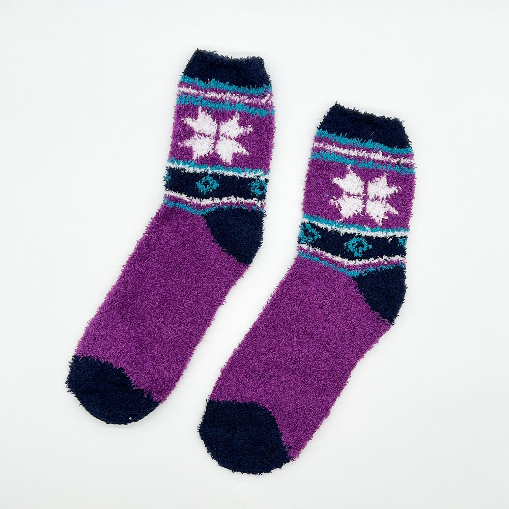 WhatsApp Image 2025-03-18 at 2.42.25 PM cozy and fluffy purple socks for women - Image 1