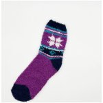 cozy and fluffy purple socks for women - Image 2