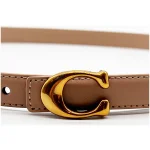 Coach Chic and Versatile light Beige Belt for Women - Image 3