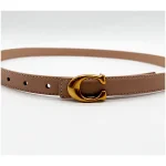 Coach Chic and Versatile light Beige Belt for Women