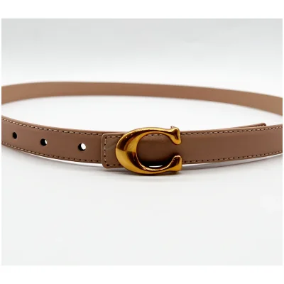 Coach Chic and Versatile light Beige Belt for Women