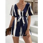 Striped V-Neck Maternity Top