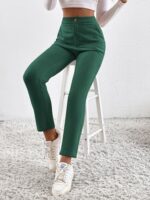 SHEIN Essnce High Waisted Crop Pants - Image 2