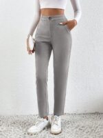 SHEIN Essnce High Waist Slant Pocket Pants - Image 3