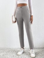 SHEIN Essnce High Waist Slant Pocket Pants - Image 4