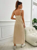 SHEIN Women’s Button linen Dress - Image 4