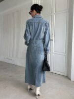 DAZY Denim Flap Pocket Dress - Image 4