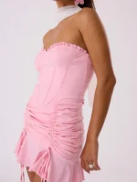 SHEIN MUSERA Strapless Dress Mini Dress - Image 3