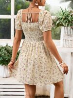 SHEIN Women’s Floral Backless Halter Dress - Image 4
