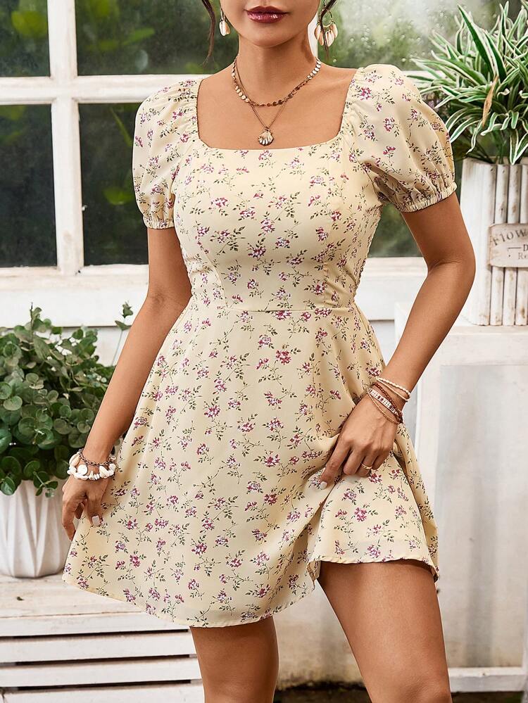 17142731439735a24ecaa5c0b05975d9631a4b4ad2_thumbnail_750x SHEIN Women’s Floral Backless Halter Dress - Image 1