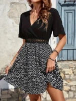Women's Solid Color Casual Dress - Image 4