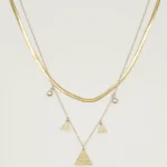NEFERU Third Eye Layers – Gold Multi-Strand Necklace
