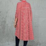 SHEIN Women’s Oversized Striped Shirt - Image 2