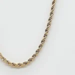 NEFERU Rope Chain Necklace – Gold Stainless Steel - Image 3