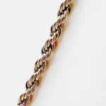 NEFERU Rope Chain Necklace – Gold Stainless Steel - Image 4
